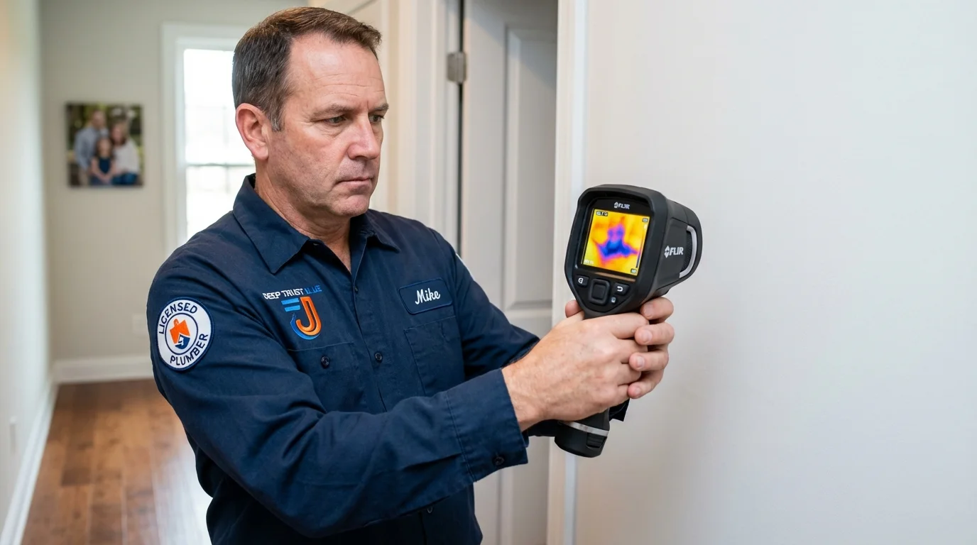 Thermal imaging leak detection by Johns Plumbing LLC in La Coste
